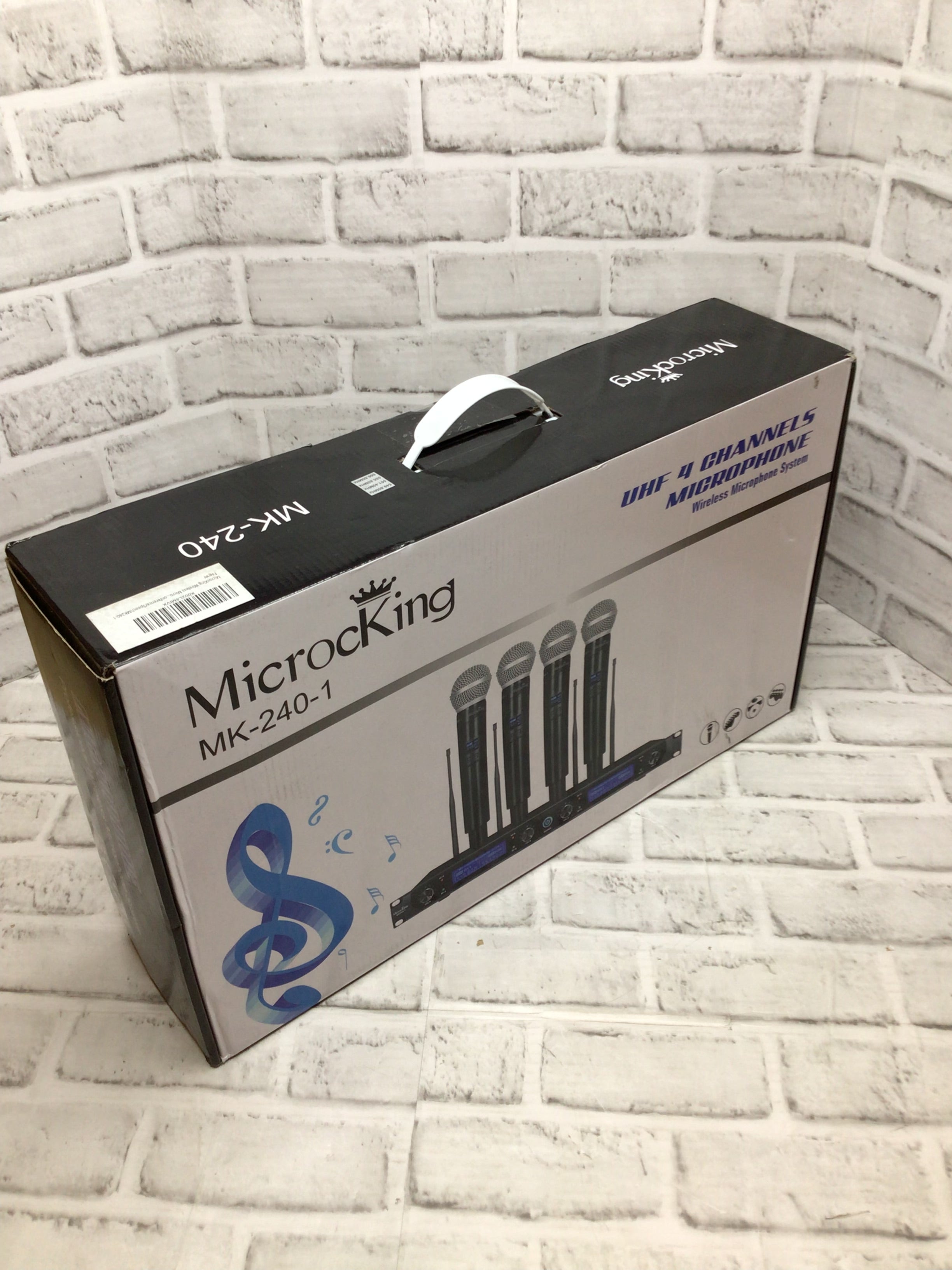 Wireless Microphone System UHF 4 Channel Cordless Mic Set MK-2401-1 (8112942416110)